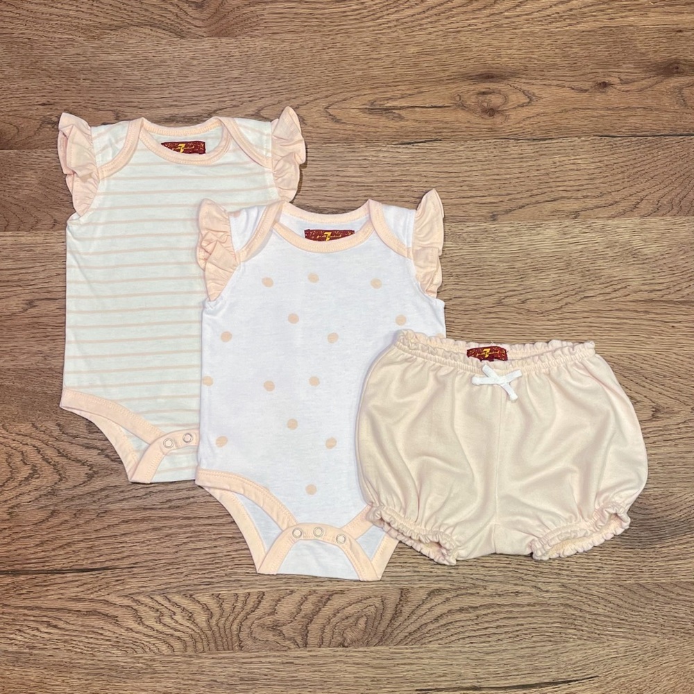7 For All Mankind Shorty Set